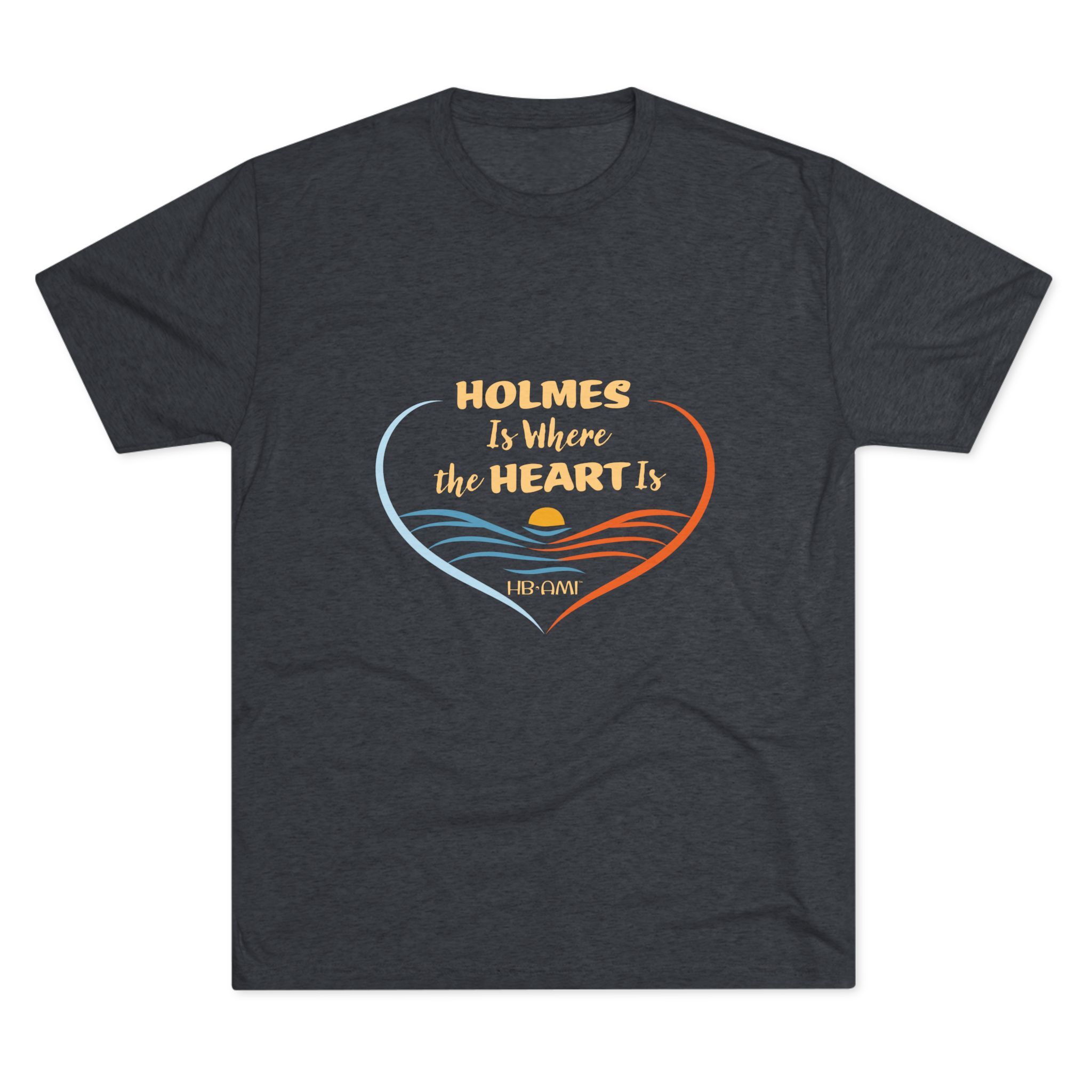 Holmes Is Where The Heart Is T-Shirt — Beach Sunset Island Tee - Image 1