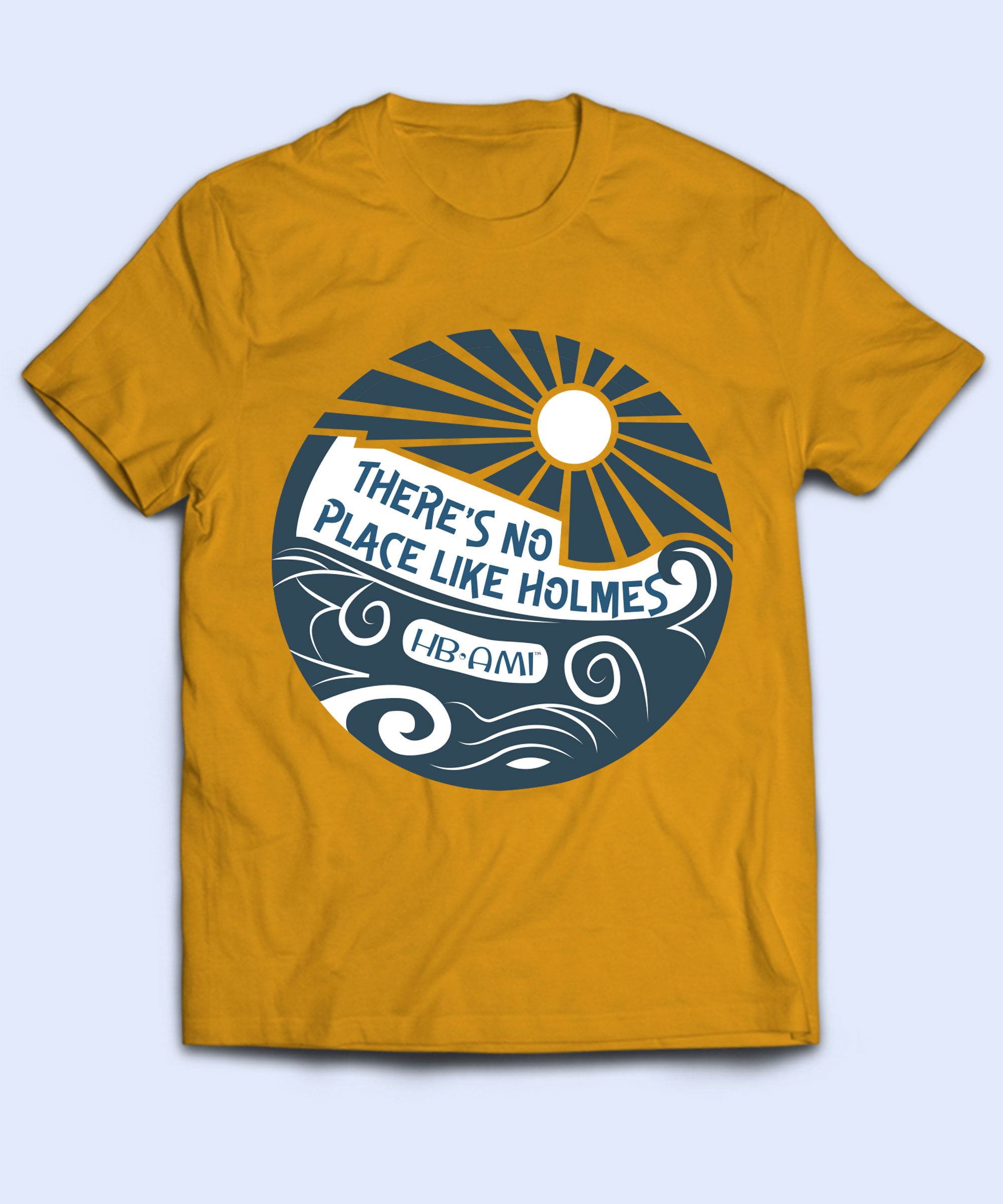There’s No Place Like Holmes T-Shirt – Sun & Waves Mystery Novel Fan Tee - Image 1