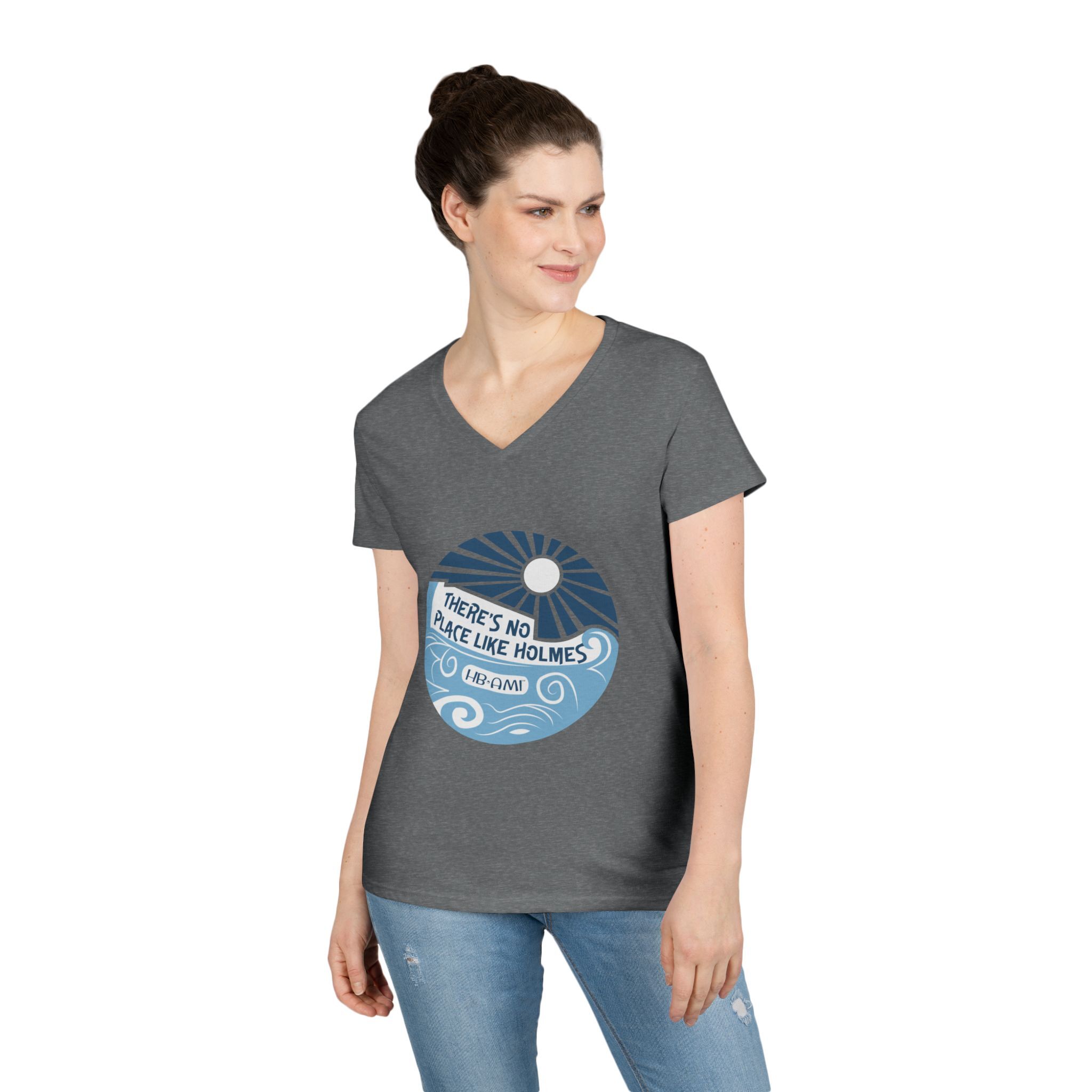 Beach Ball There Is No Place Like Holmes V-neck T-shirt HB-AMI Collection - Image 10