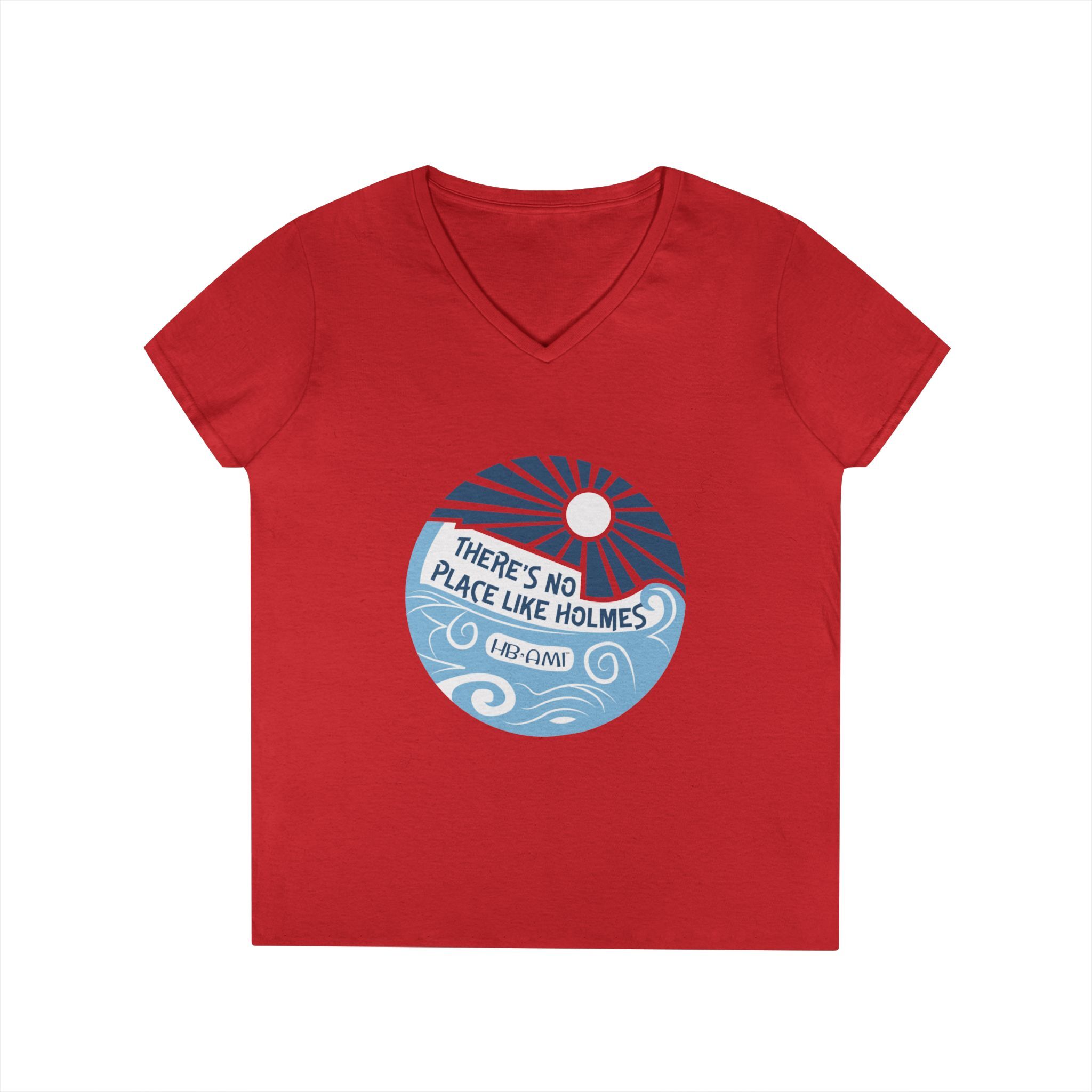 Beach Ball There Is No Place Like Holmes V-neck T-shirt HB-AMI Collection - Image 1