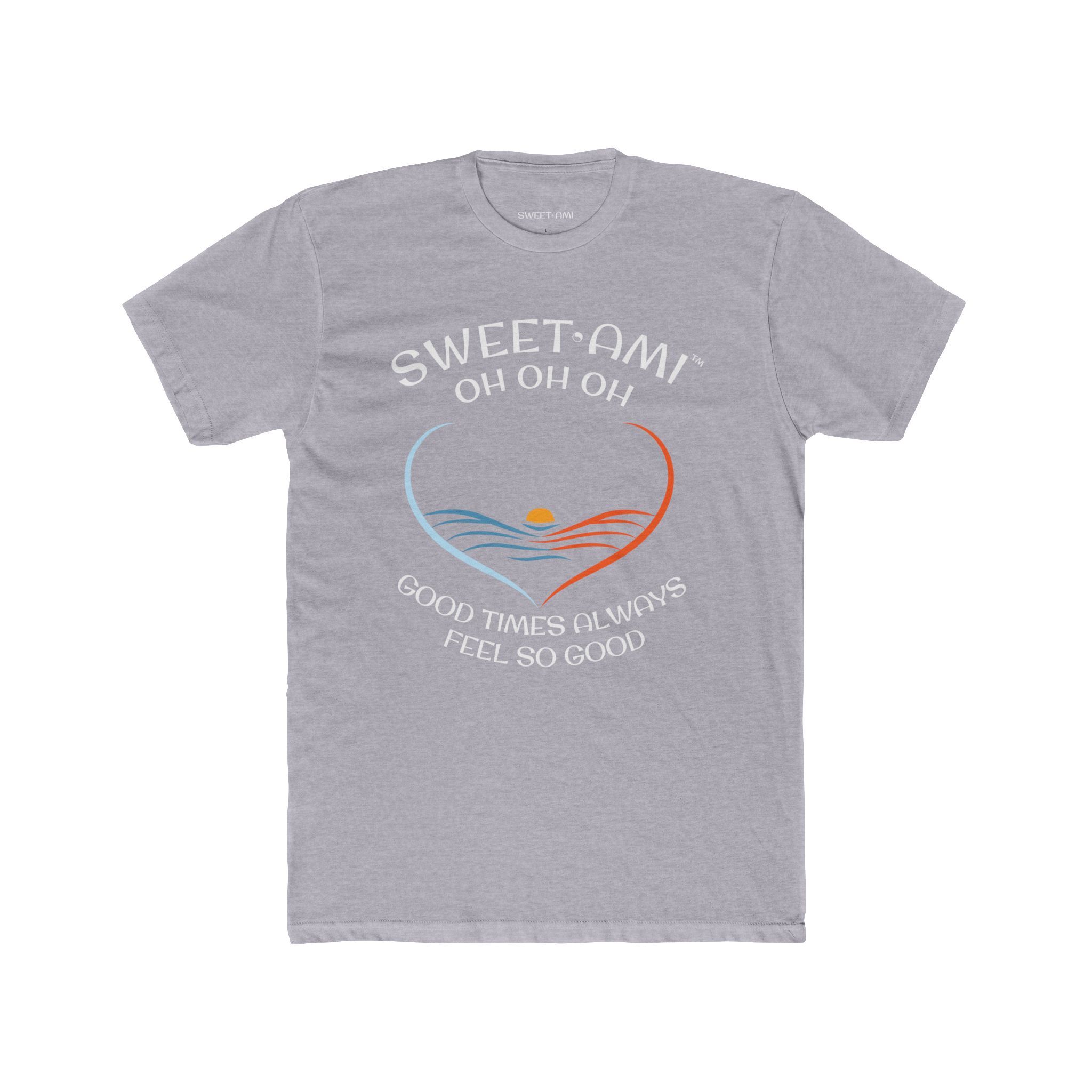 SWEET AMI Good Times Heart Cotton Crew Tee - Image 1