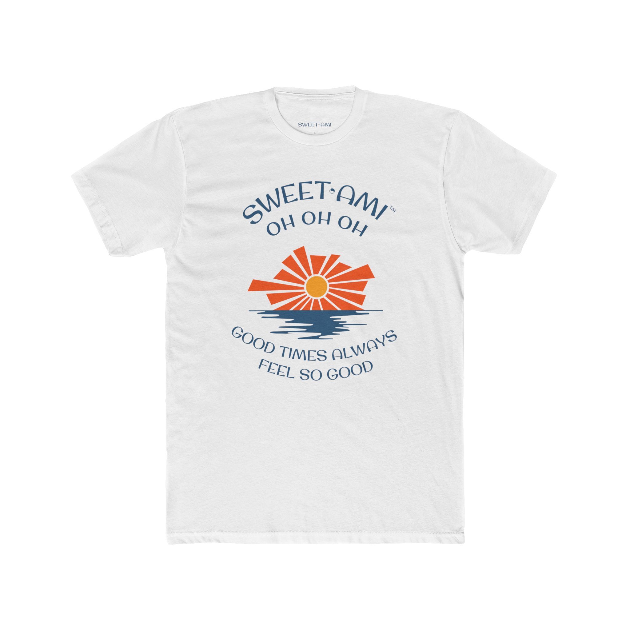 SWEET AMI Good Times Sunset Cotton Crew Tee - Image 1