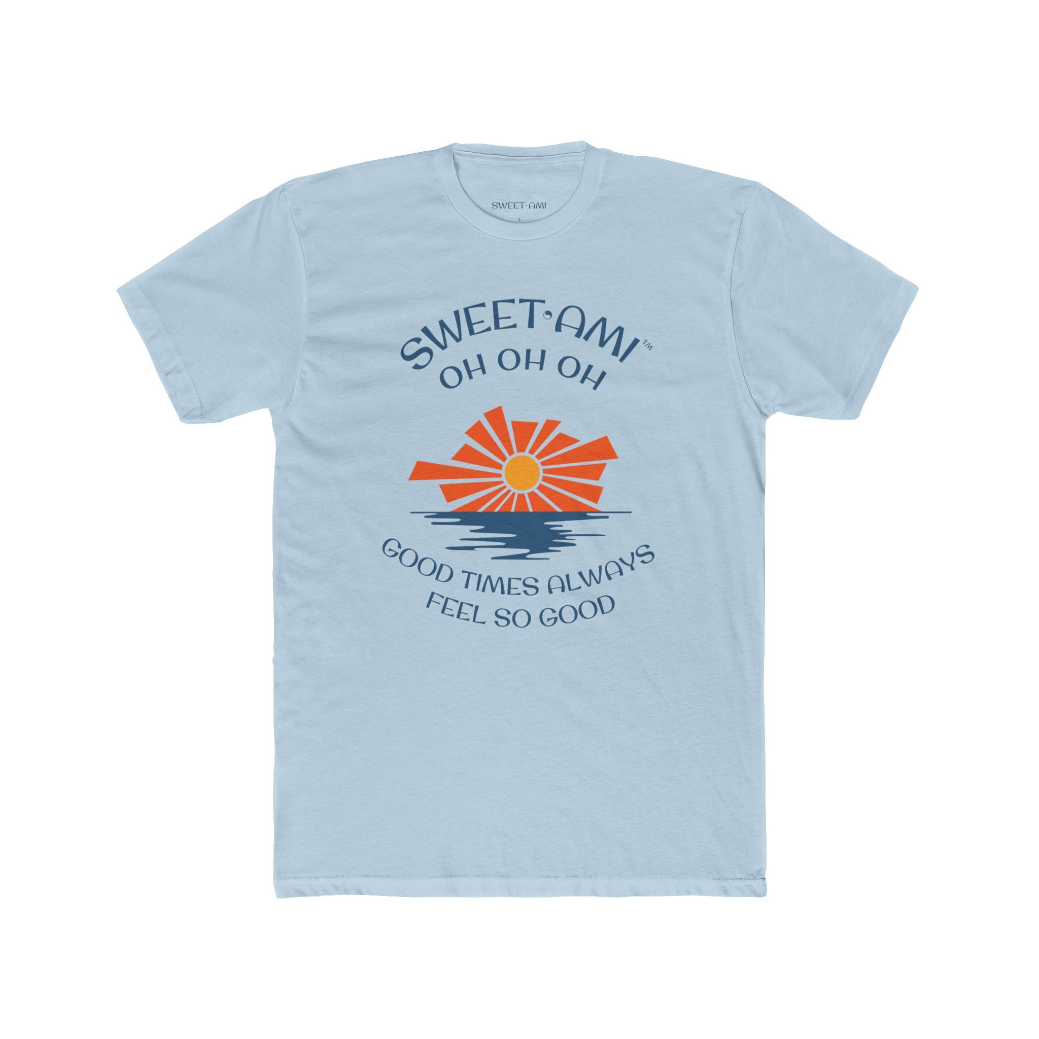 SWEET AMI Good Times Sunset Cotton Crew Tee - Image 1