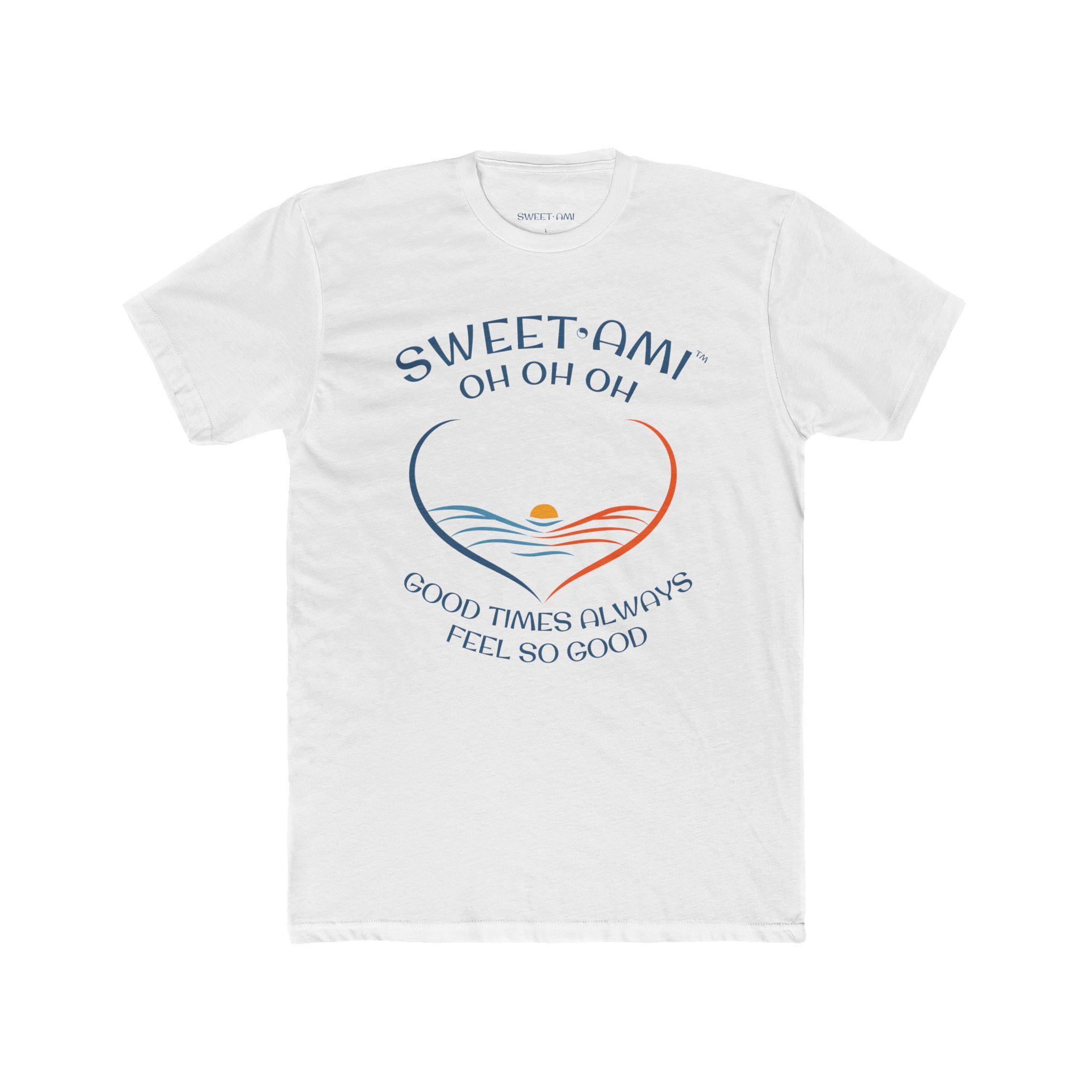 SWEET AMI Good Times Heart Cotton Crew Tee - Image 1