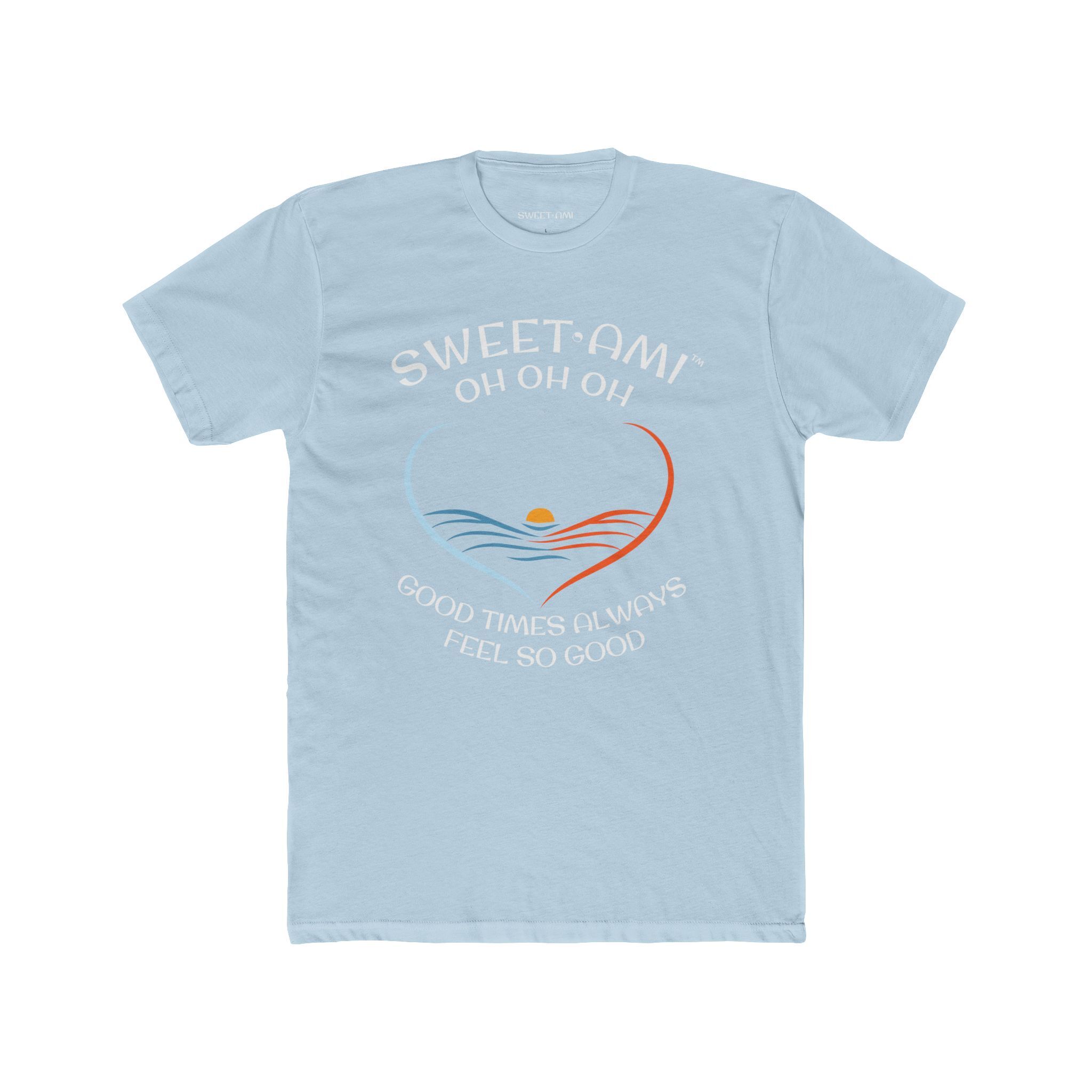 SWEET AMI Good Times Heart Cotton Crew Tee - Image 1
