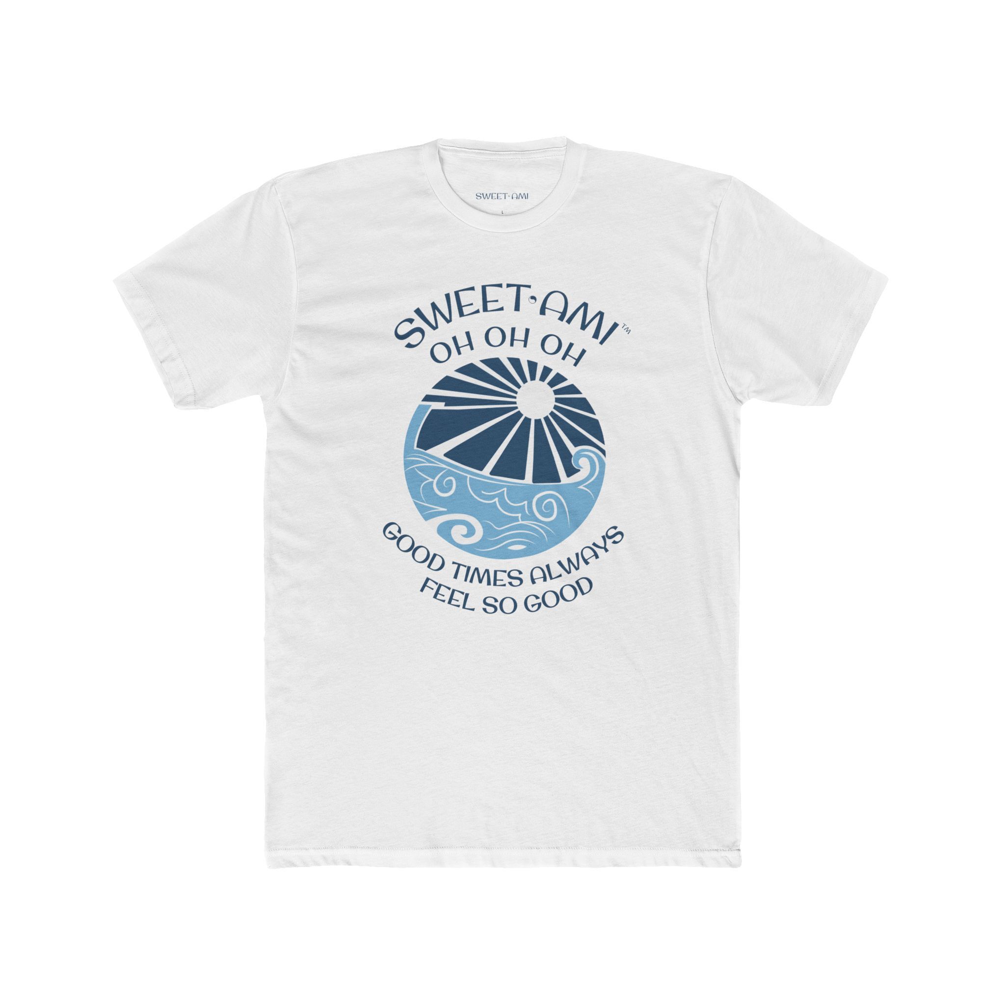 SWEET AMI Good Times Beach Ball Cotton Crew Tee - Image 1