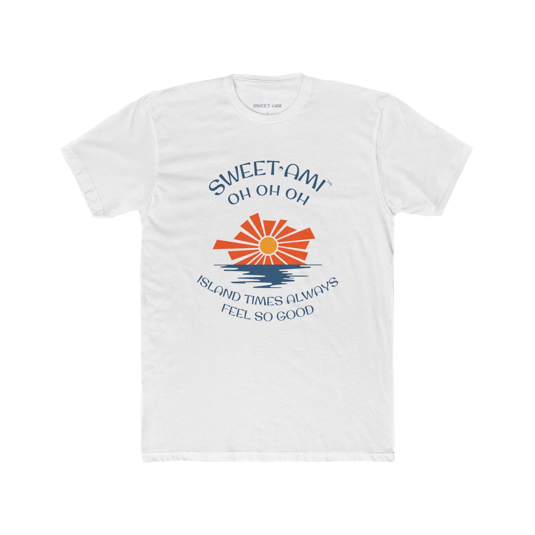 SWEET AMI Island Times Sunset Cotton Crew Tee - Image 1