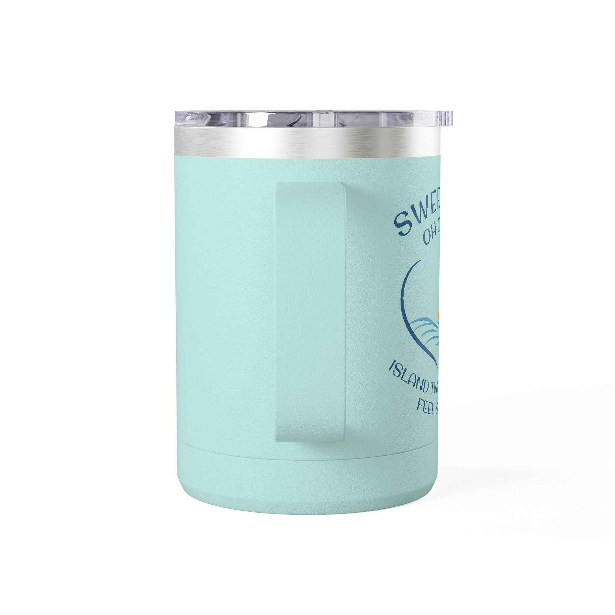 SWEET AMI Island Times Heart Coffee Mug Tumbler, 15oz - Image 7