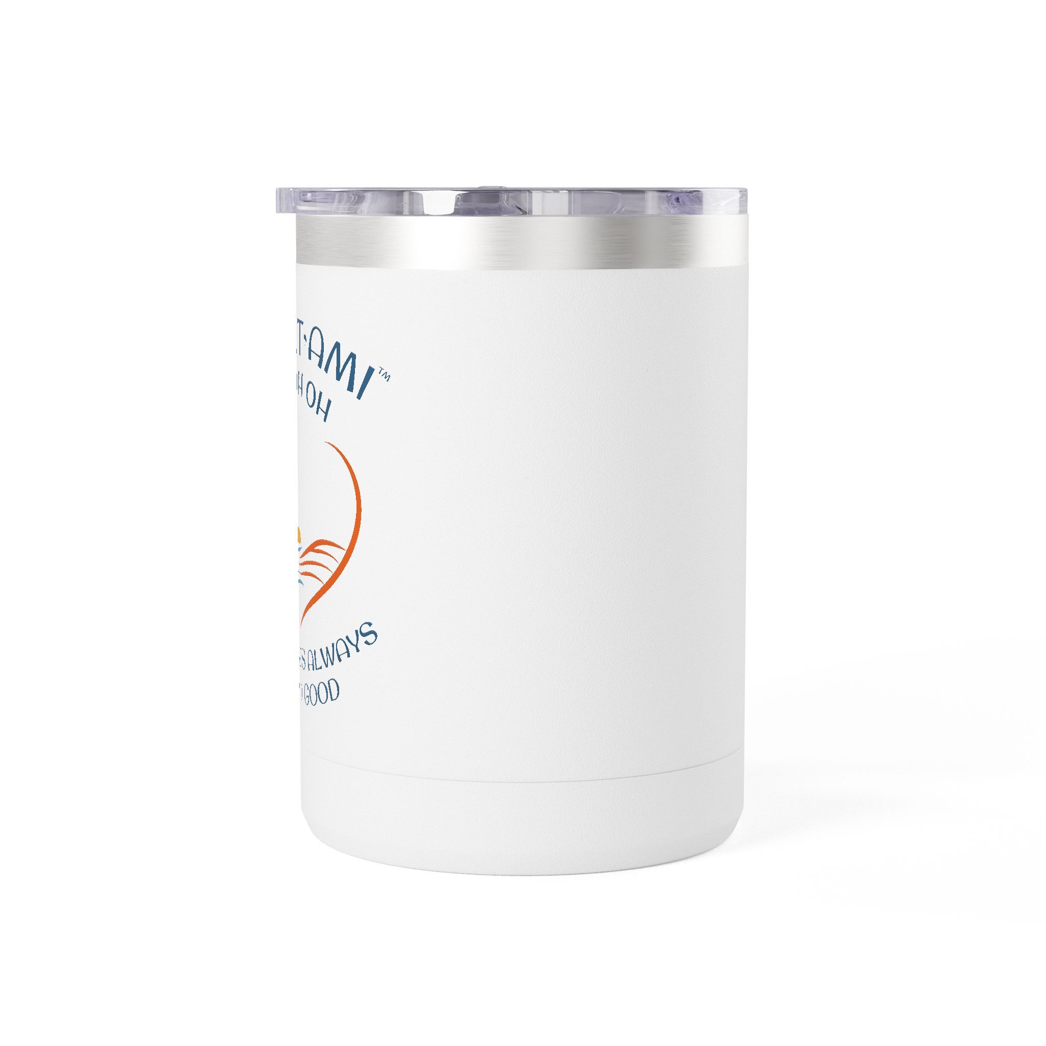 SWEET AMI Island Times Heart Coffee Mug Tumbler, 15oz - Image 1